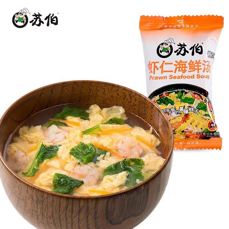 苏伯 虾仁海鲜汤 冻干速食汤 10g*10包