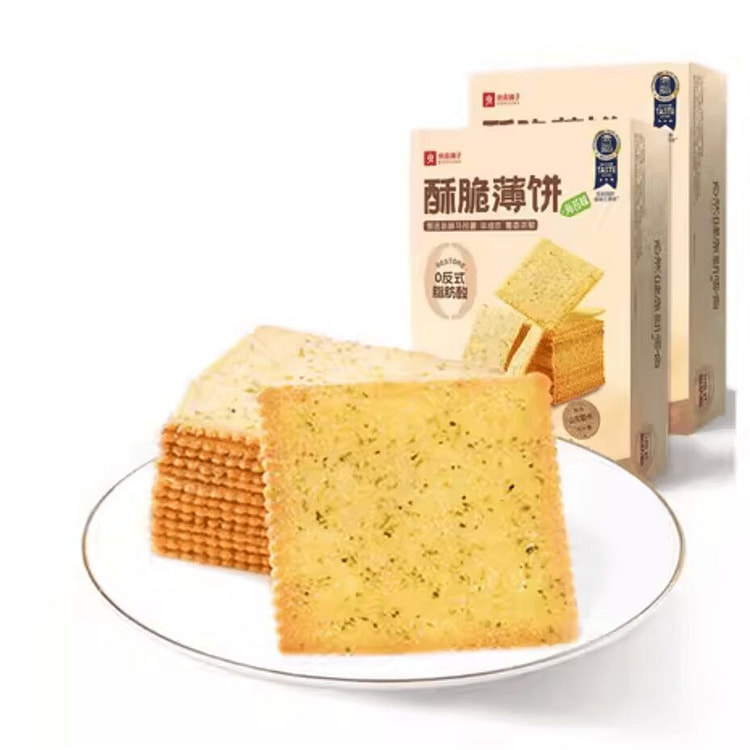 良品铺子 酥脆薄饼 海苔味300g
