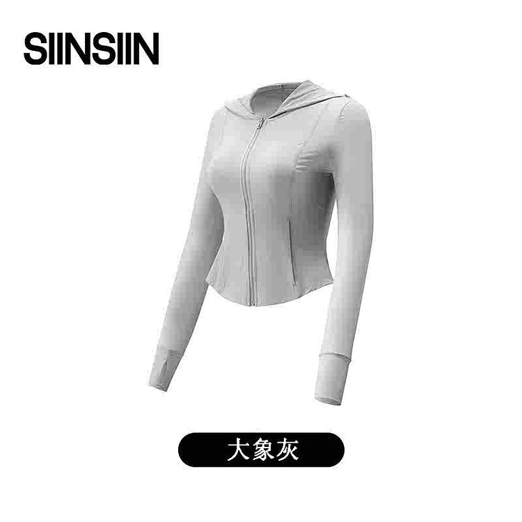 SIINSIIN冰皮轻塑防晒衣 大象灰M码