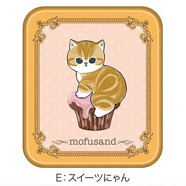 Mofusand Character Tab Yellow Tin Sweets Cat 2 pcs