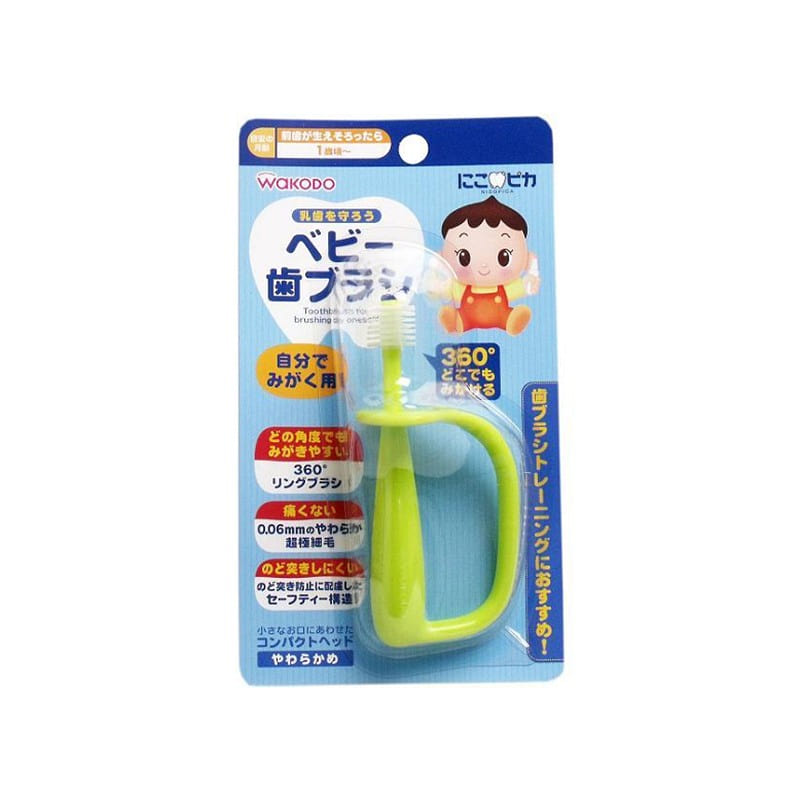 Wakodo Nikopika baby toothbrush 1 piece 1 each