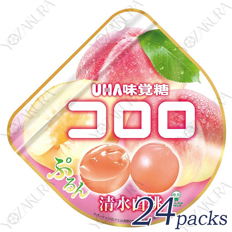 UHA Mikakuto Shimizu White Peach 40g * 24 Packs