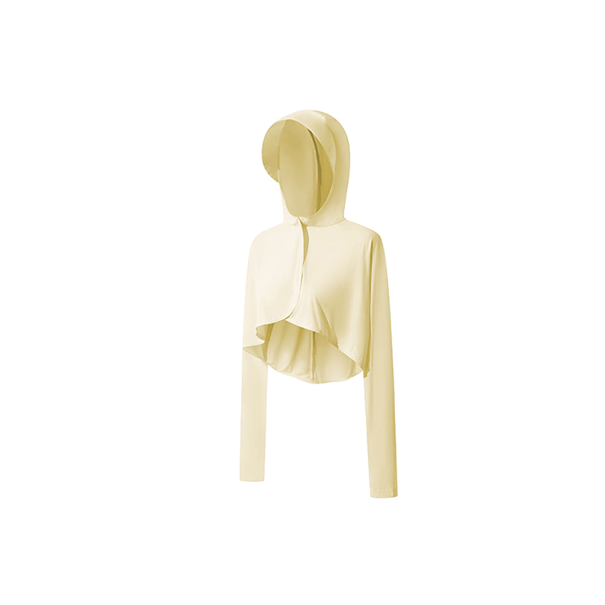 Ubras Women Anti-UV Jacket, Quick Drying Hooded Coat Jacket-Light Yellow-M-Shawl 50 g