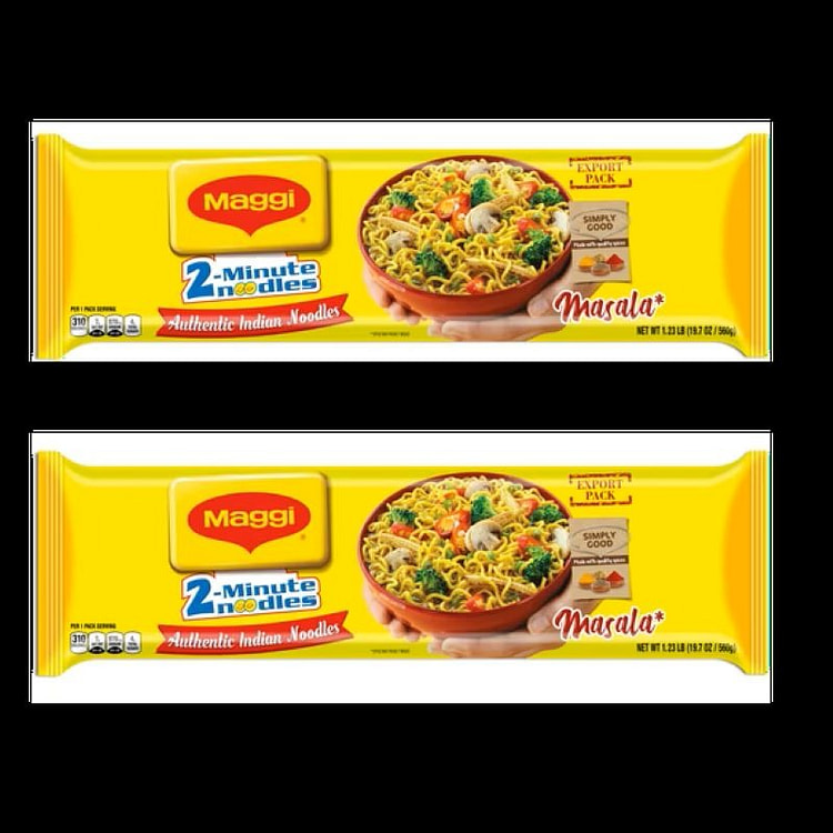 Maggi Masala Instant Noodles - 600g( 2 Pack) 2 pack