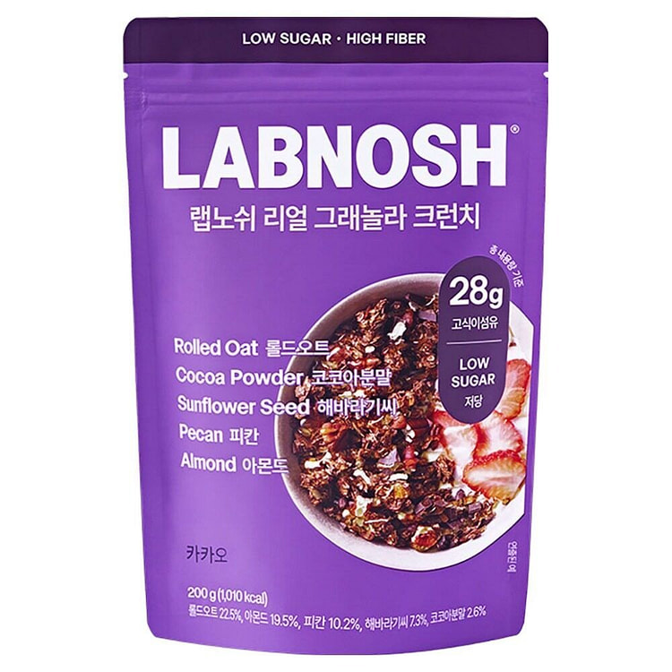 Low-sugar cereal with nuts and cocoa flavor 200g 1 pack