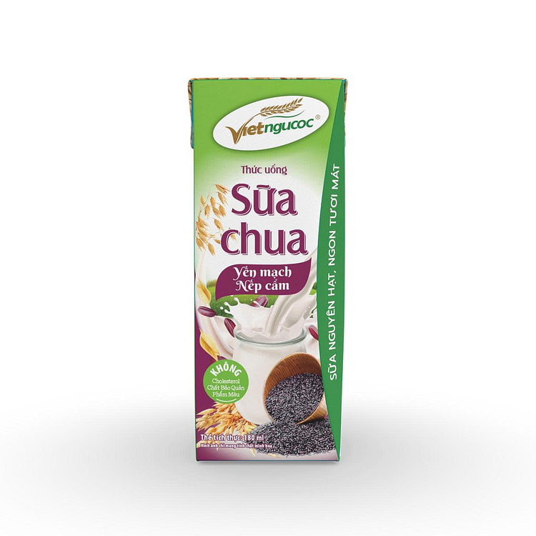 Viet Ngu Coc Drinking Yogurt Oats & Black Rice 1 count