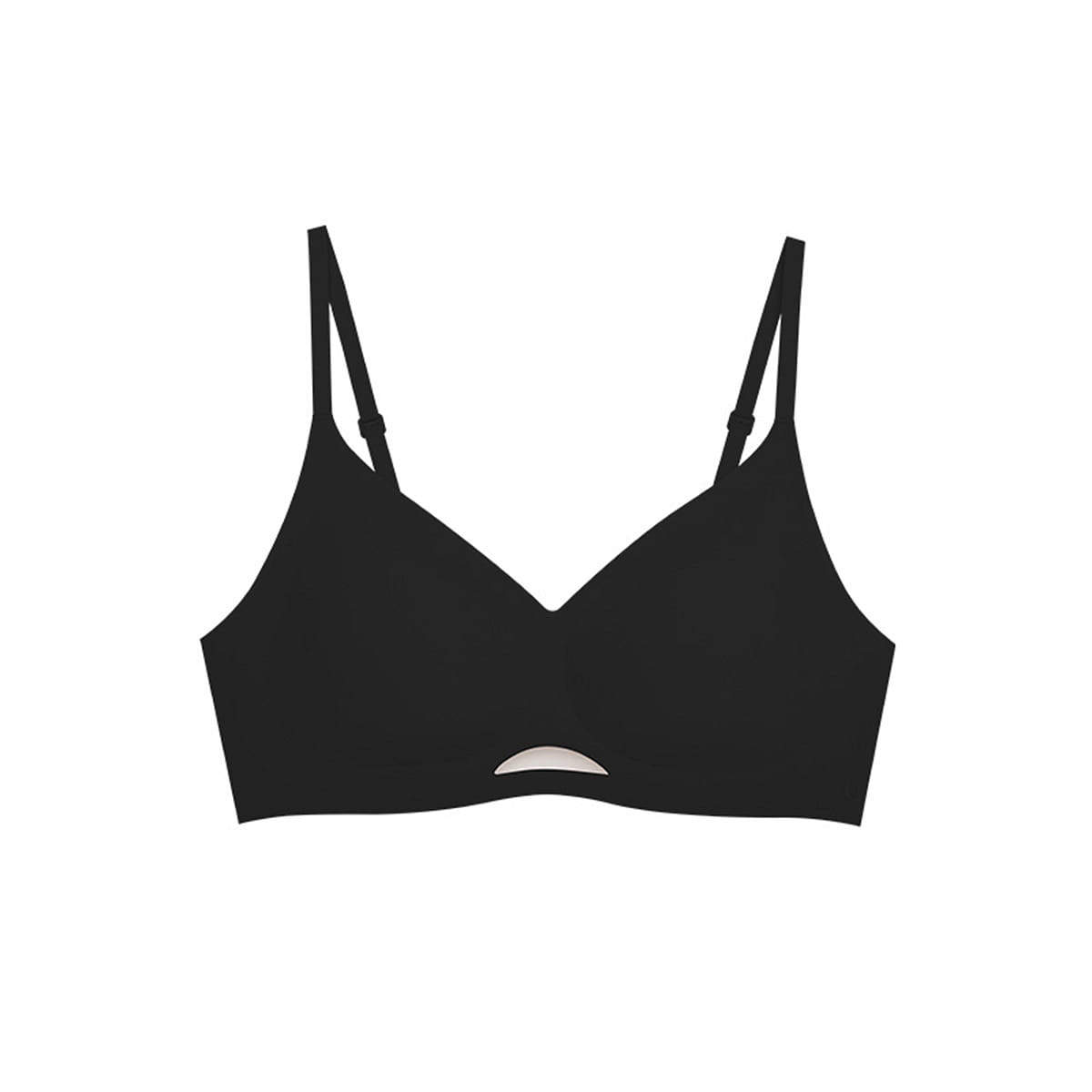 Ubras Commuter Size Free Breathable Light Gauze Back Hook Bra – Standard – Black- One Size 100 g