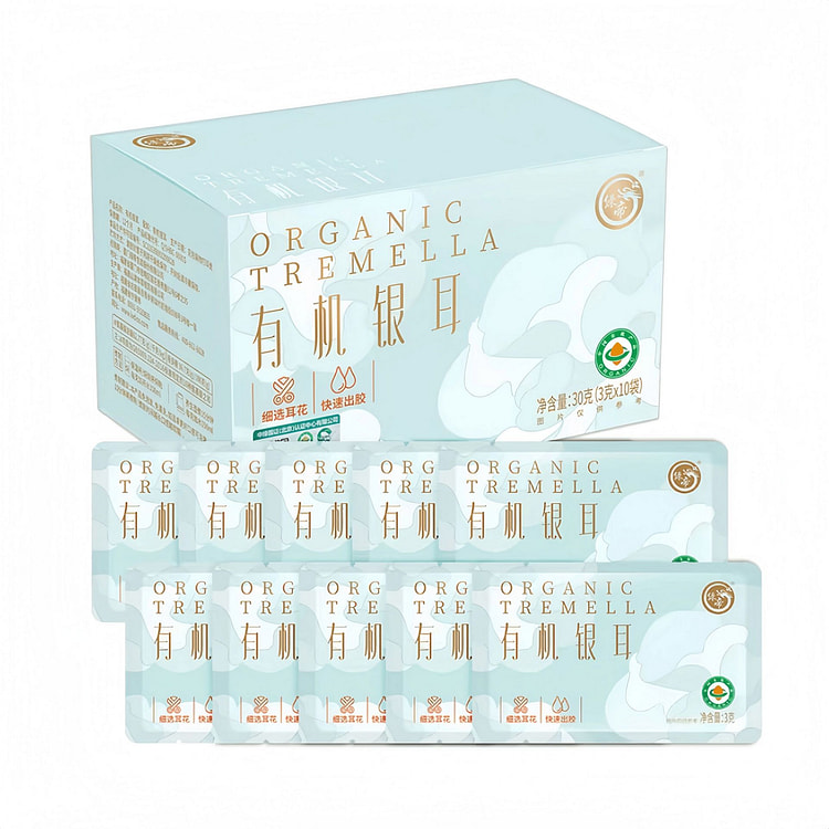 有机银耳免洗免泡独立小包装易出胶炖煮滋补30g 30 克