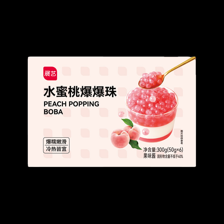展艺水蜜桃爆珠300g