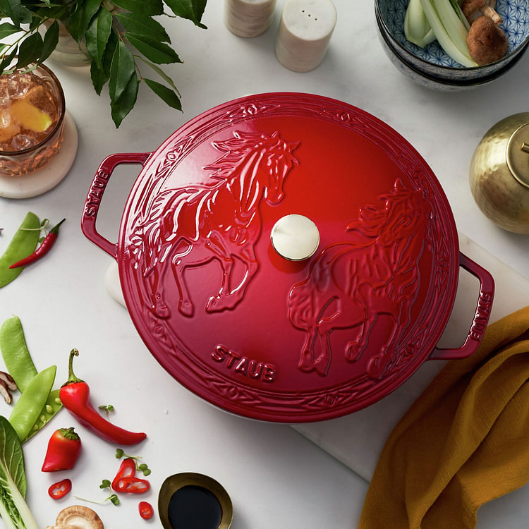 【马年限定】STAUB 铸铁锅法师炖锅  5夸脱 1 份