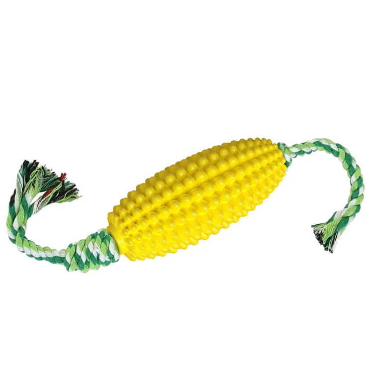 宠物狗玩具磨牙玉米狗牙棒 黄色（13*5.5cm）