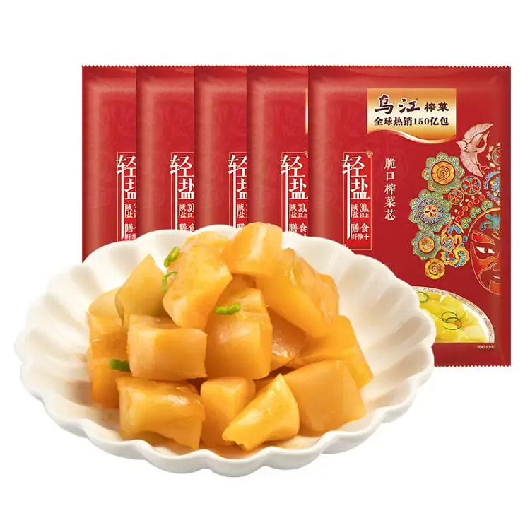 乌江 涪陵榨菜脆口芯 22g*3包 66 克