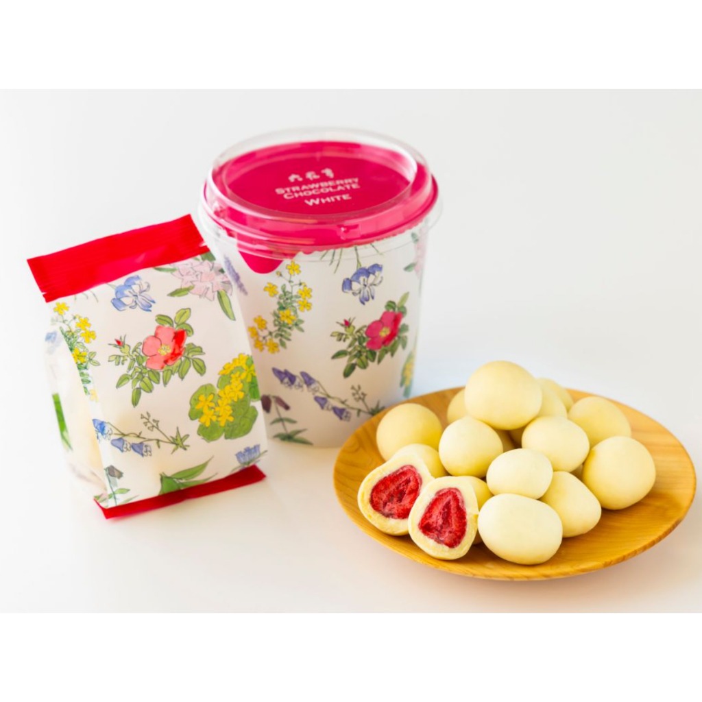 ROKKATEI Strawberry White Chocolate 60g/bag 1 each - Weee!