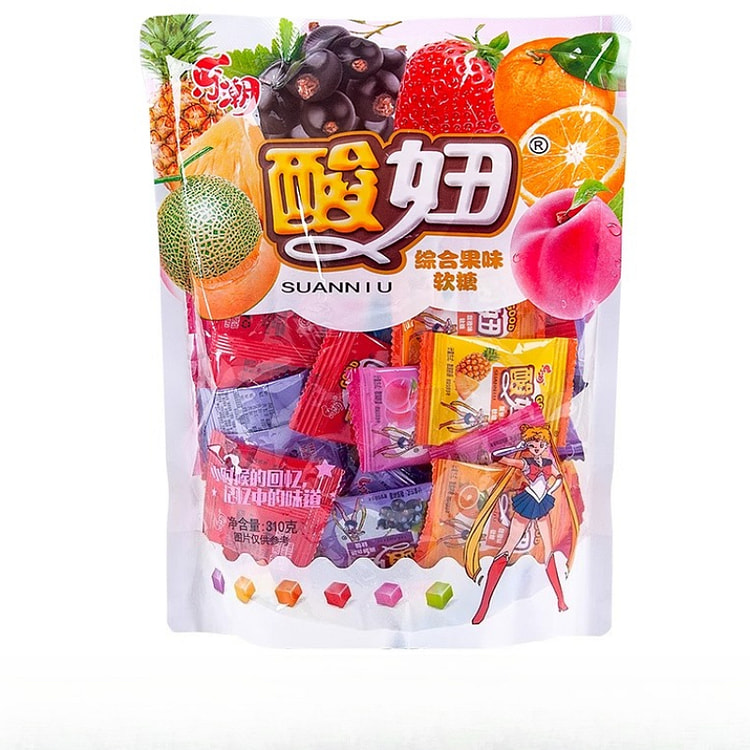 Suan Niu Fruit-flavored Gummy Candies310g*1bag 310 g