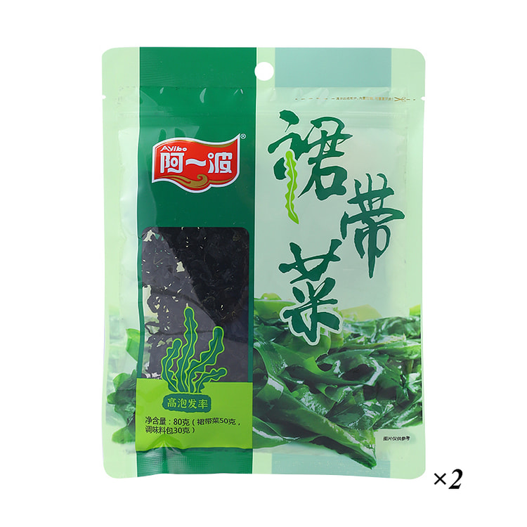 阿一波裙带菜干海藻海菜80g*2袋