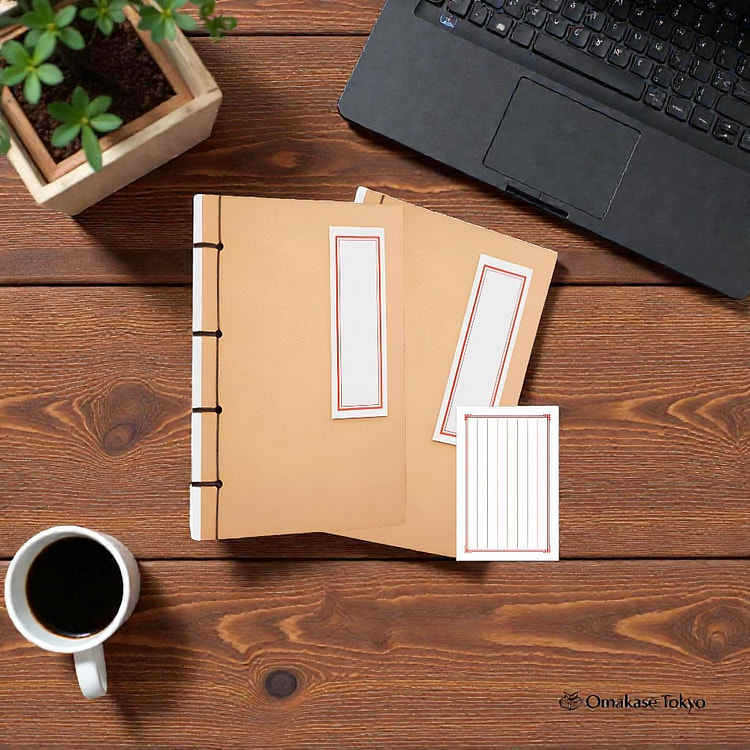 Fogman日式装订笔记本套装 - 米色 200 克