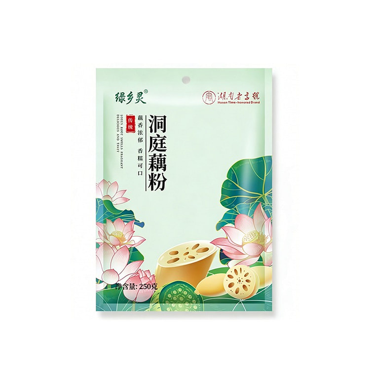 绿乡灵原味洞庭藕粉小袋装无添加蔗糖250g*1 250 克