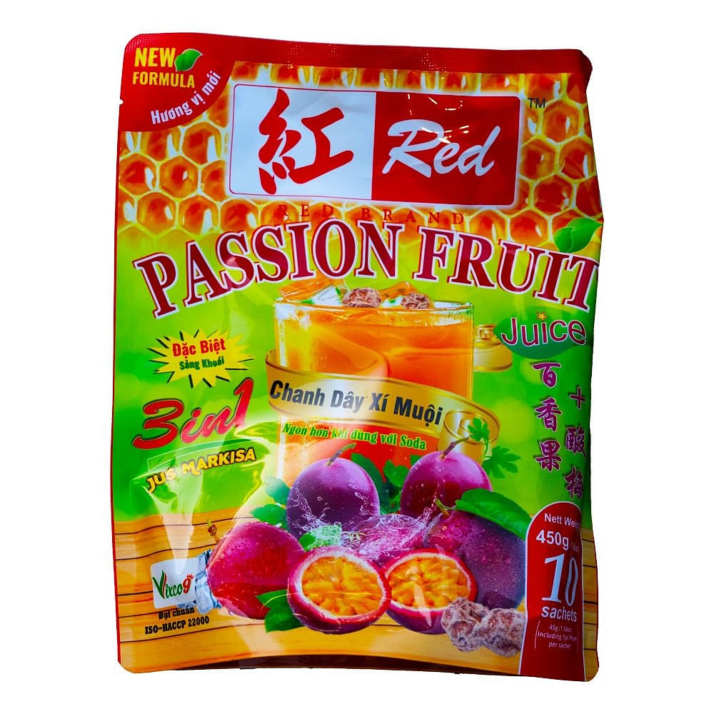 Red Brand Passion Fruit Juice with Plum Seed 450 g