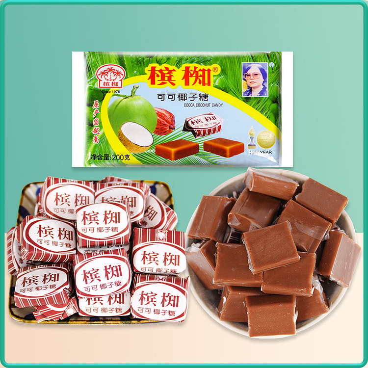 槟知越南槟椥椰子糖可可味200g*1袋