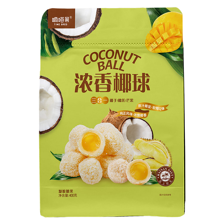 Dida Fruit Coconut Durian Mango Flavor 400g * 1Bag