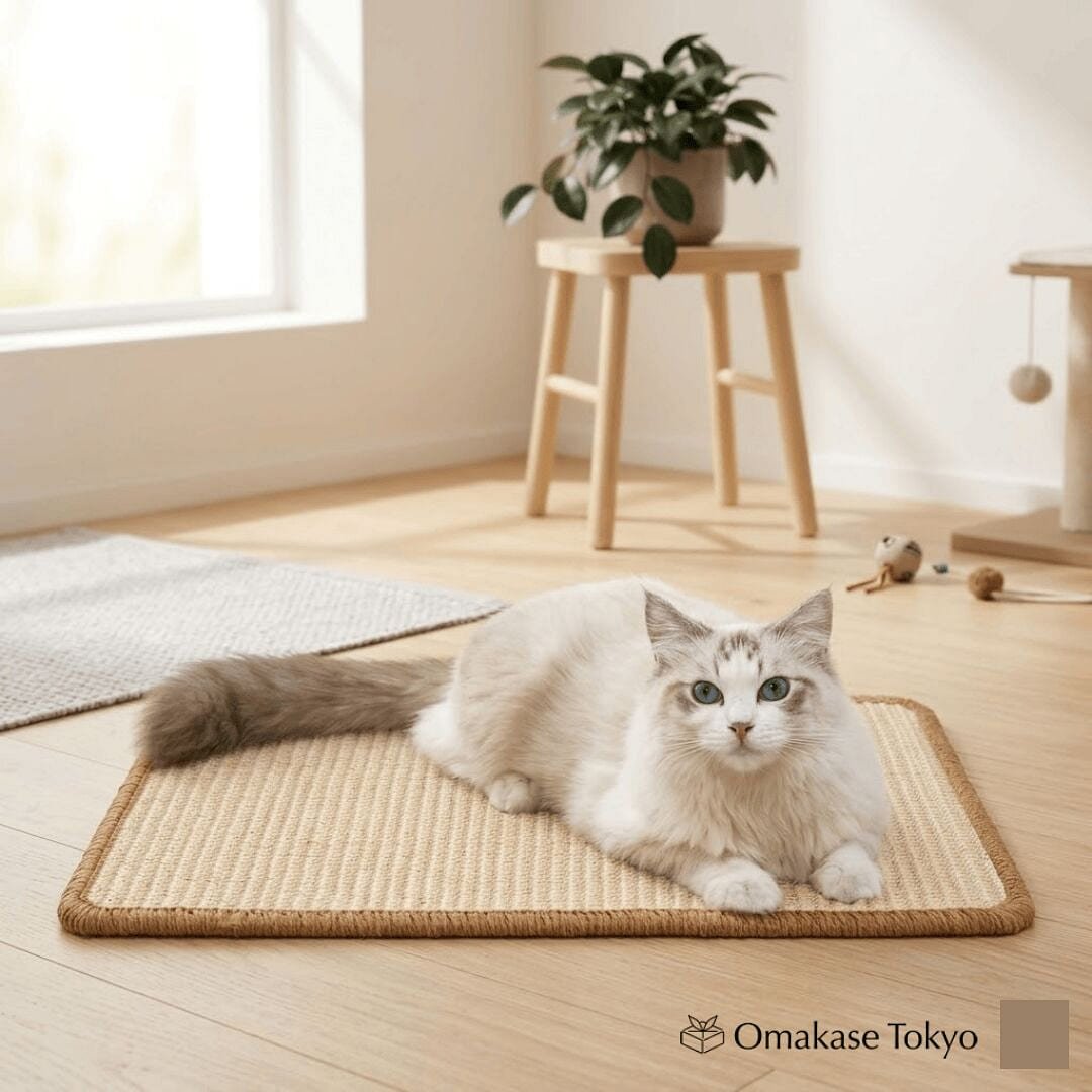 FUKUMARU Cat Scratcher Mat Beige (Natural Sisal) 0.88 lb