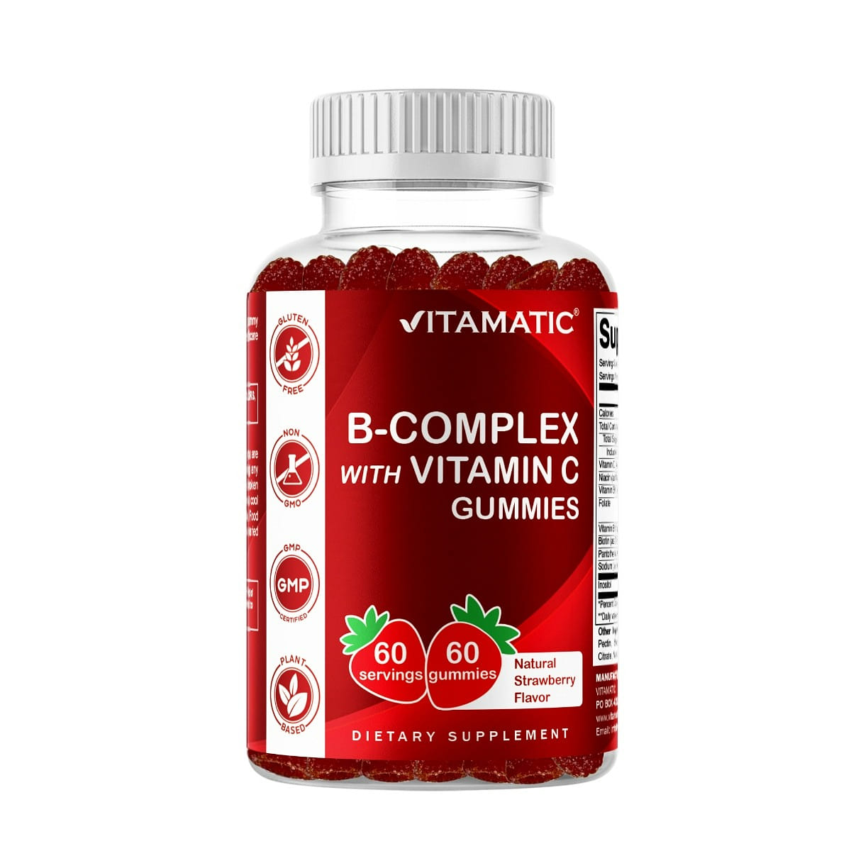 B-Complex with Vitamin C | 60 Gummies 1 each