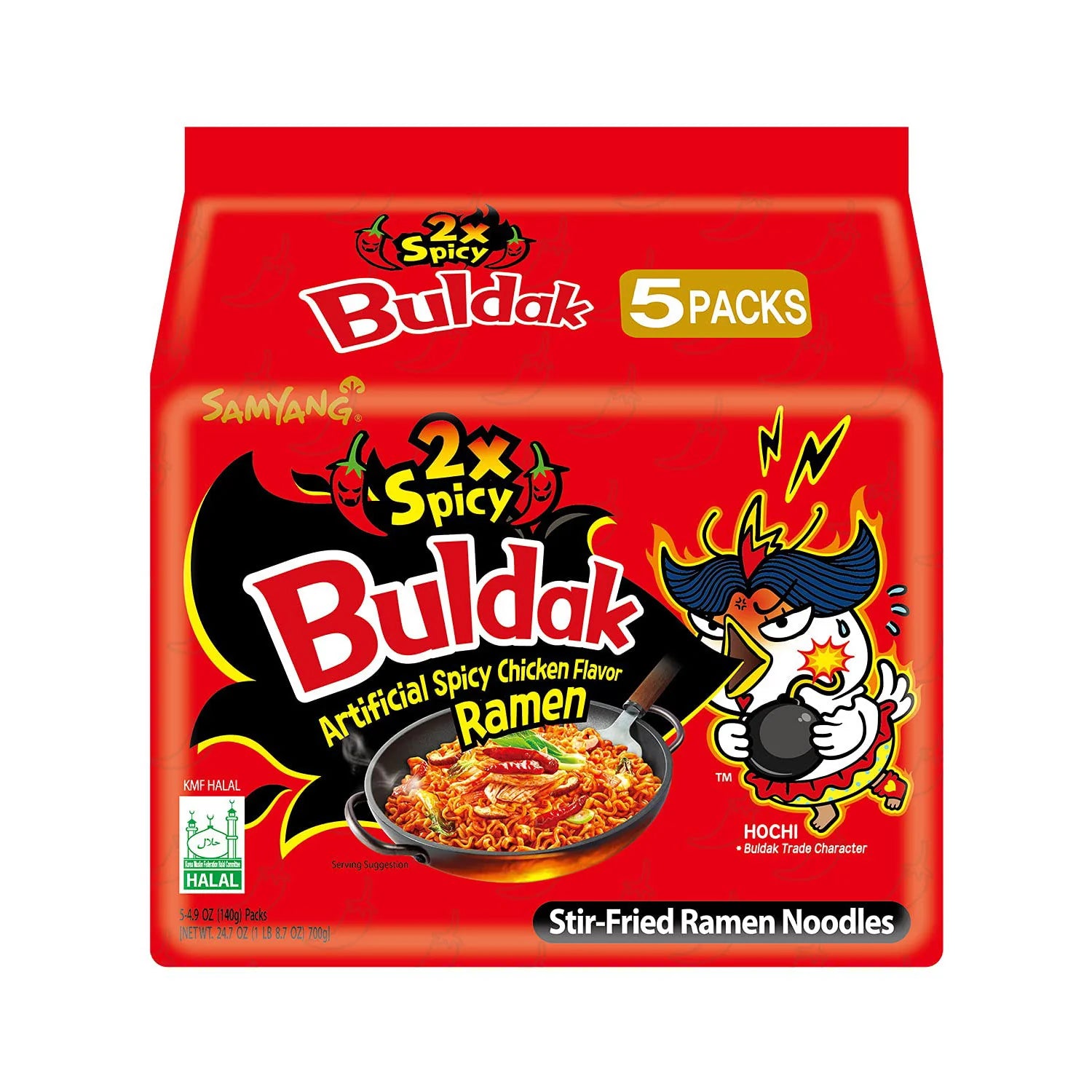 Samyang Buldak Spicy Ramen 2X Spicy 1 each