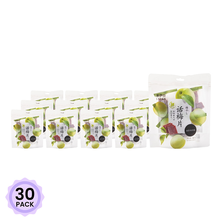 Lyfen 말린 매실 스낵 슬라이스 90 그램*30 팩