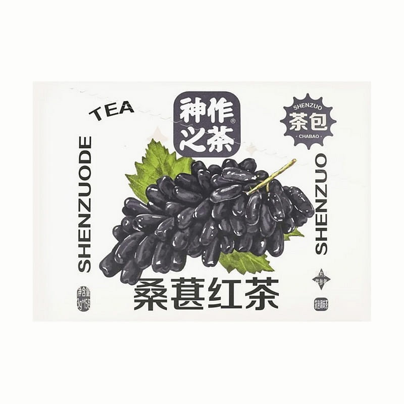 Shenzuo Tea Mulberry Black Tea, 0.11 oz x 15bags 45 g