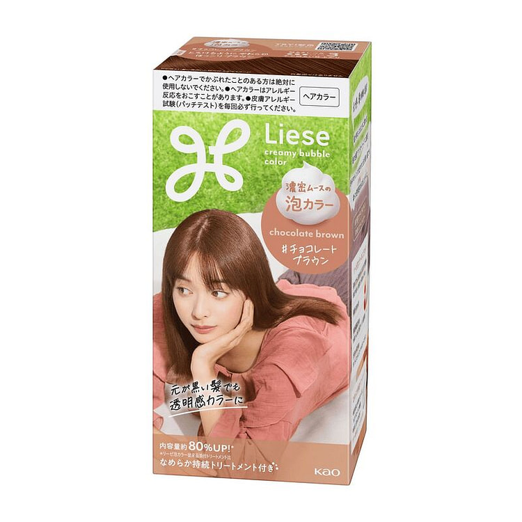 Kao Liese Prettia Foam Color Chocolate Brown 115mL 115 ml