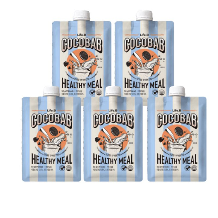 COCOBAB CookieCream Protein Meal Shake 50g 5 pack
