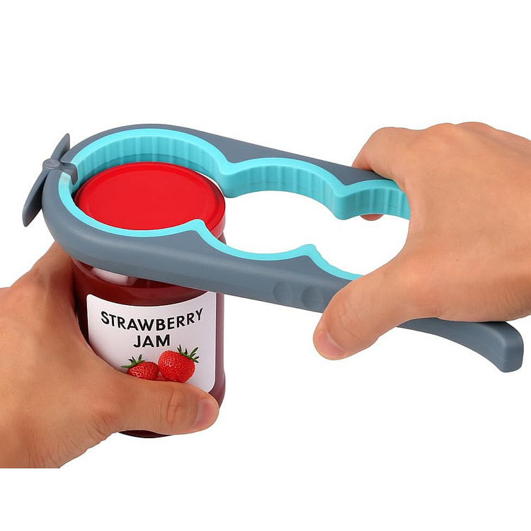 四合一开罐器开瓶器 适用于多种瓶子罐子轻松打开盖子 1 份