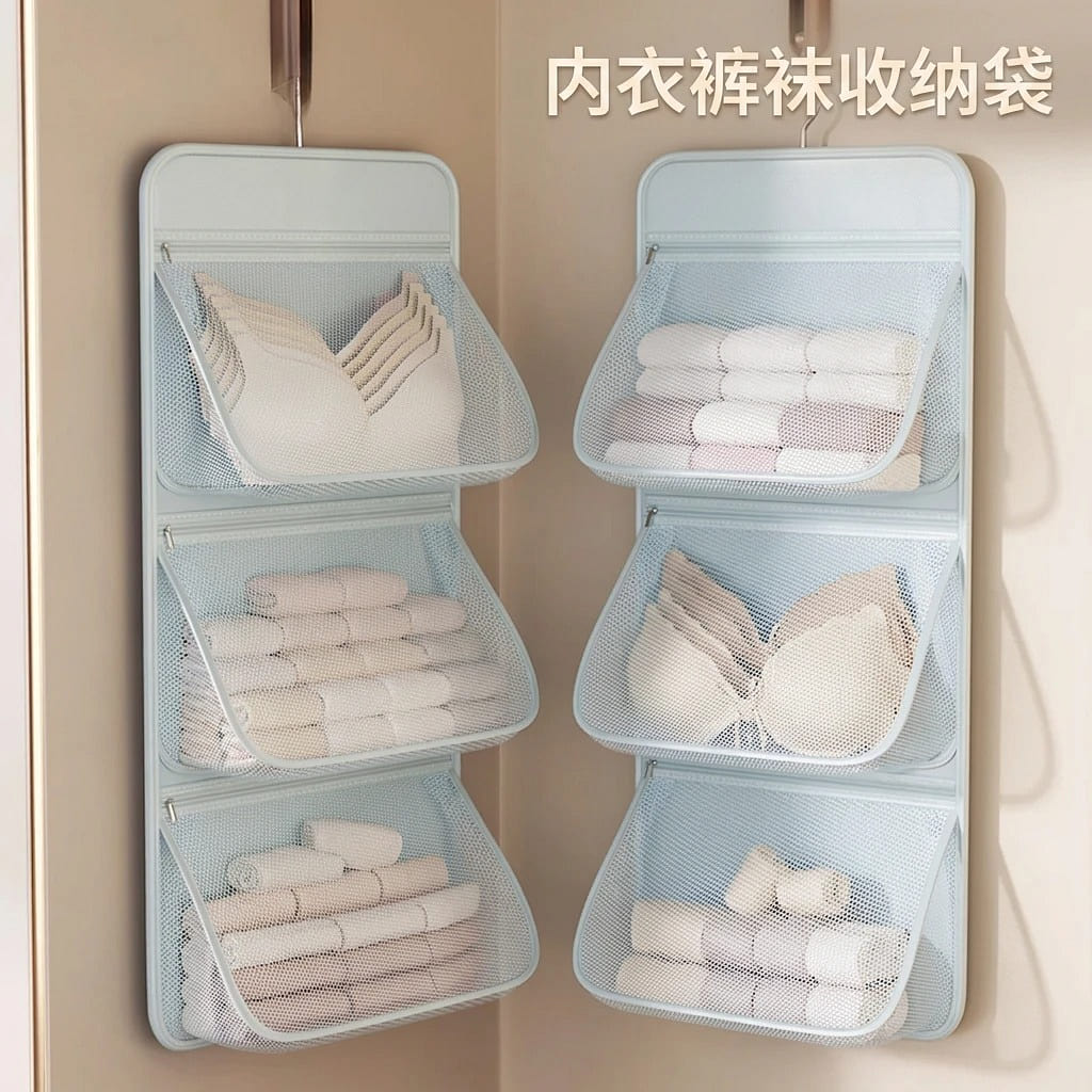 Hanging Storage Bag for Underwear Panties & Socks 1 each
