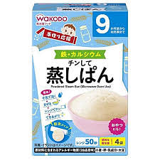 和光堂 宝宝辅食 高铁高钙 蒸糕粉 原味 80g 1 份