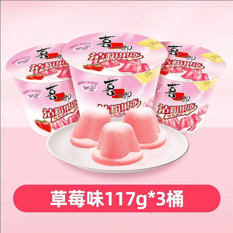 Strawberry Flavored Shake Jelly 117g * 3 Cups 351 g