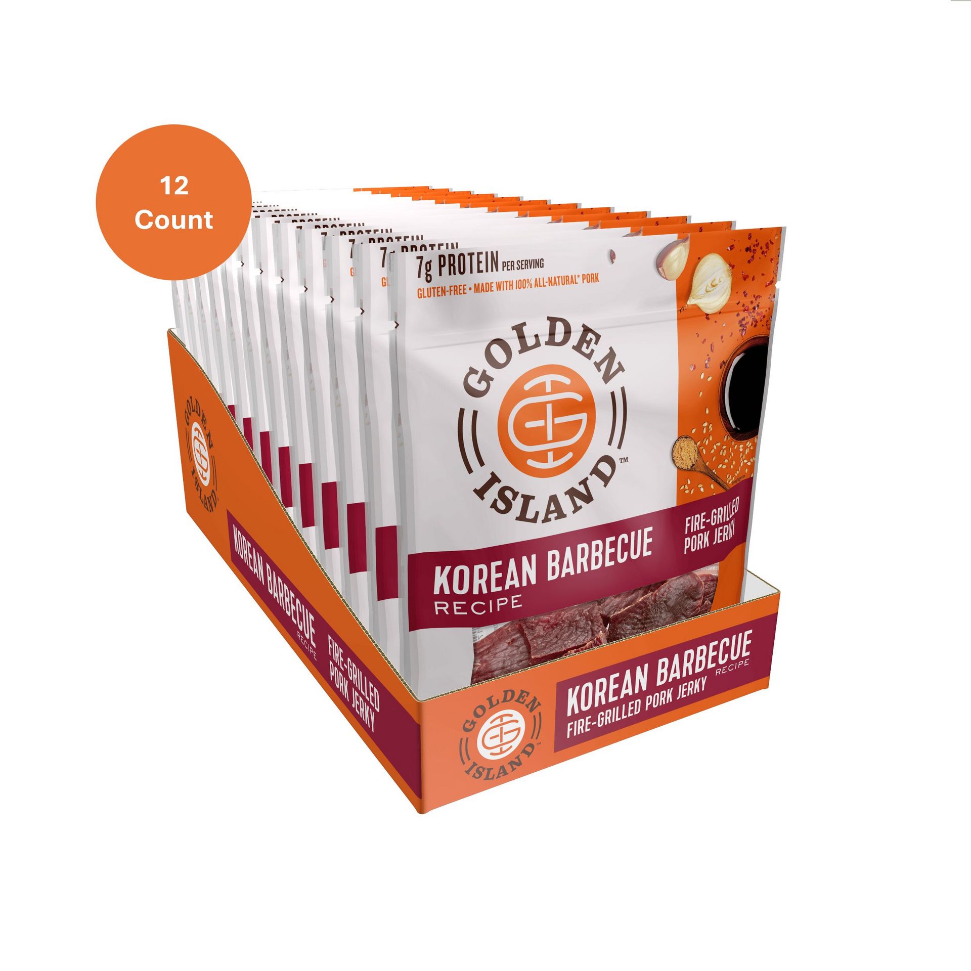 Golden Island Pork Jerky - Gluten Free 80g - 12 pack