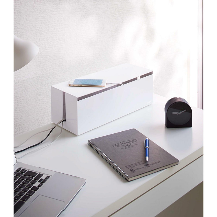 Cable Management Box White