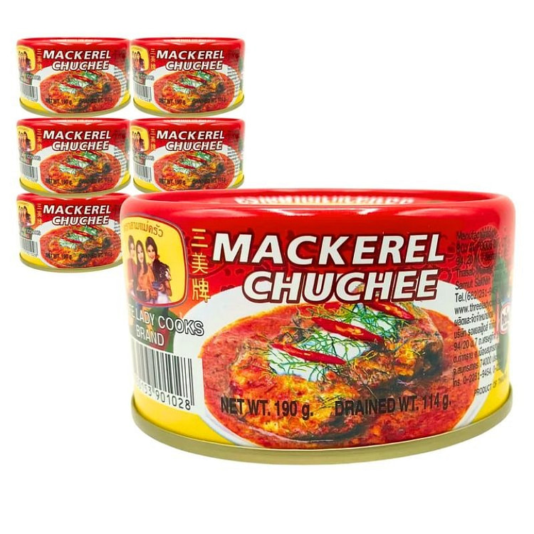 Three Ladies Cooks Sardines Chuchee 1 pack*6 cans
