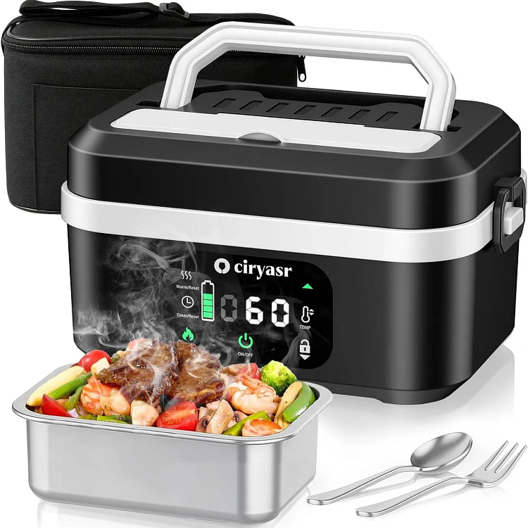 Cordless Electric Lunch Box with Scheduled Heating 1 box