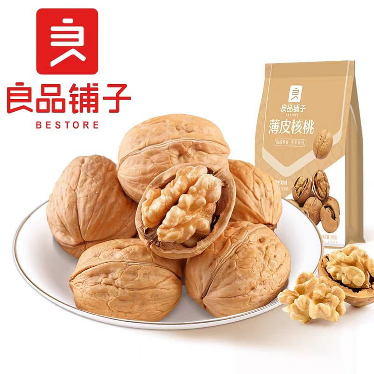 良品铺子薄皮核桃200gx1袋手剥薄皮炒熟核桃