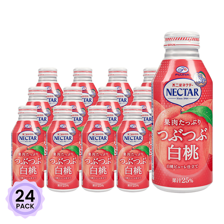 Fujiya White Peach Juice 380 g*24 pack