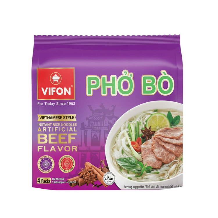 VIFON 牛肉风味河粉（4包） 2.12 盎司