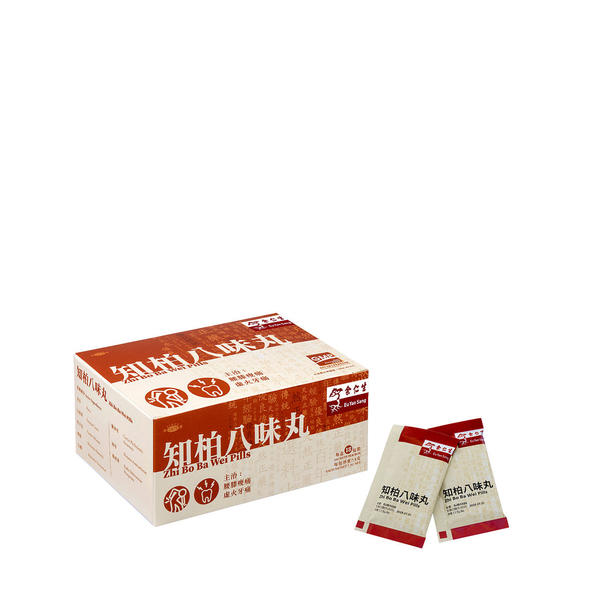 餘仁生 知柏八味丸 18pcs 【代購產品現貨】 1 份