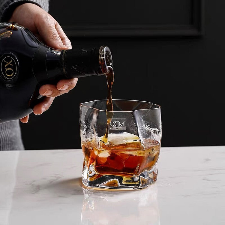 小松诚 皱纹玻璃杯 透明玻璃（礼盒装）