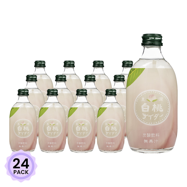 TOMOMASU 丰润白桃味汽水 300 毫升*24 包