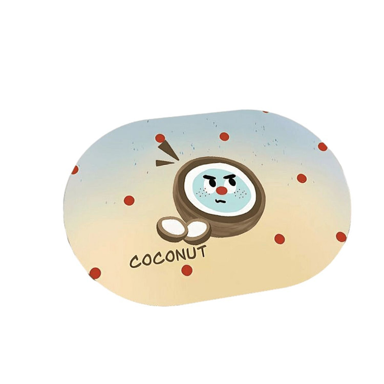 Cartoon Kitchen Draining Mat 40*50CM - Coconut 1 count