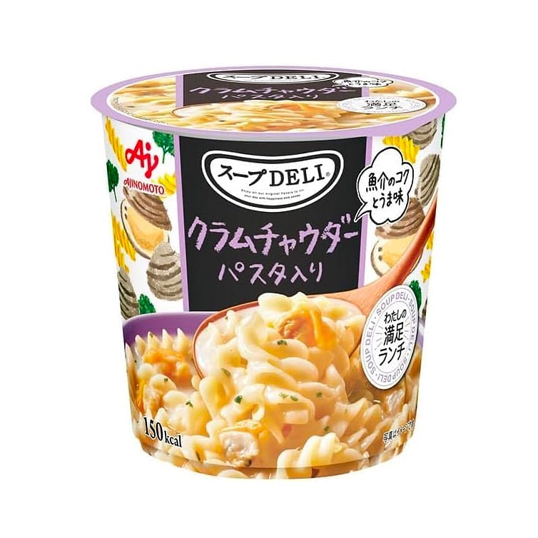 Clam Chowder Cream Soup Pasta Cup AJINOMOTO 37.5g 1 each