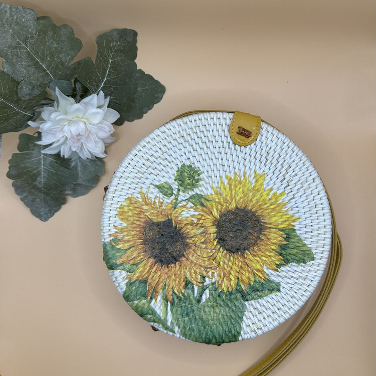 Rattan Bag Sunflower 33.99 each