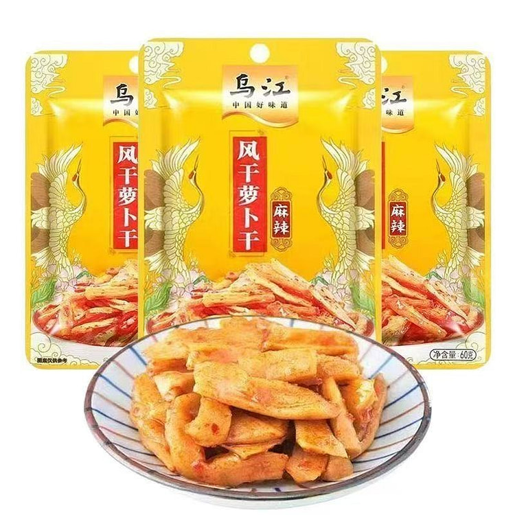 乌江麻辣风干萝卜干轻盐萝卜干乌江榨菜清爽鲜香开味 60 克*2 包