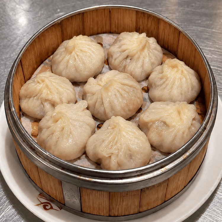 Handmade Black Pork Soup Dumplings 8 count